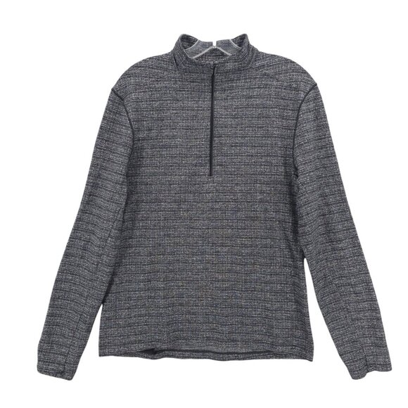 Lululemon Men's Surge Warm 1/2 Zip Pullover Heathered Gray LM3BJ8S Size MEDIUM